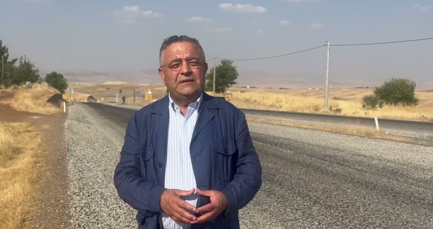  CHP Diyarbakır Milletvekili Sezgin Tanrıkulu, D360 karayolunda yürütülen çalışmalarda kullanılan
