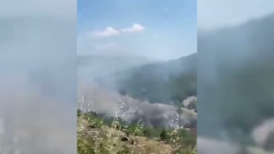 Sinop’un Boyabat ilçesine bağlı Akyörük Köyü’nün alt kısmında çıkan orman