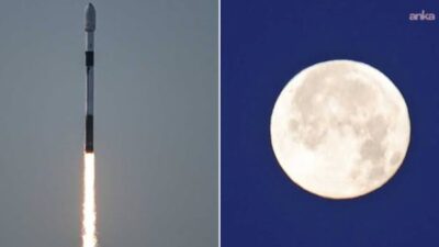 SpaceX’e ait yaklaşık 4 tonluk Falcon 9 roketinin ikinci kademesinin
