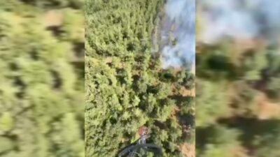 Balıkesir'in Susurluk ilçesi Yıldız Mahallesi'nde dün başlayan orman yangınını tamamen