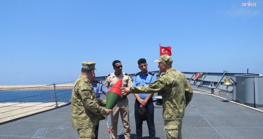 TCG Gemlik fırkateyninde "Libya-Türkiye Eğitim, Yardımlaşma ve Danışmanlık Faaliyetleri" kapsamında,