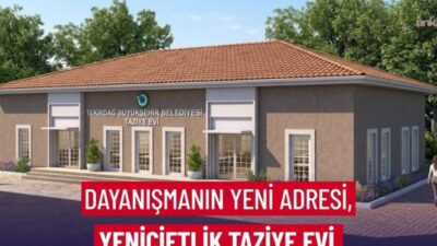 Tekirdağ Büyükşehir Belediyesi, Marmaraereğlisi’nin Yeniçiftlik Mahallesi’nde yapımı devam eden Taziye