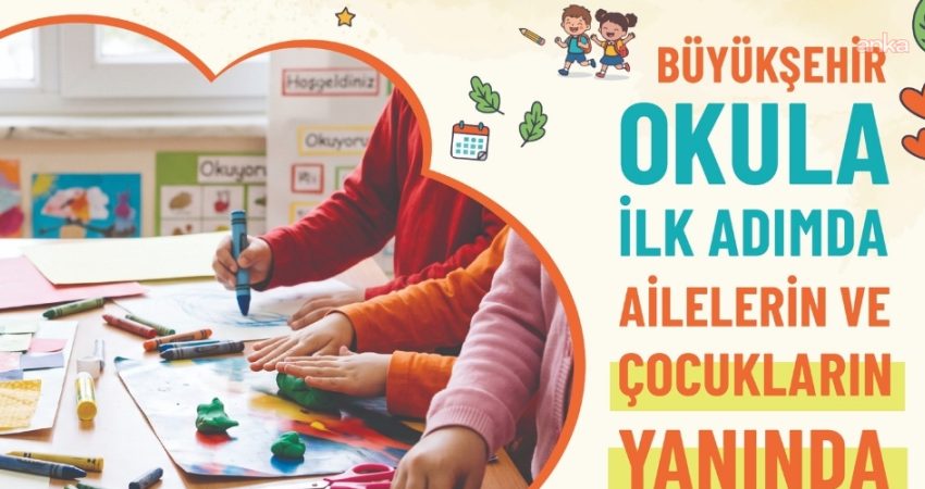 Tekirdağ Büyükşehir Belediyesi, okula ilk adımda çocukların ve ailelerin yanında