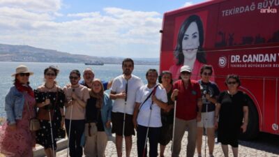 Tekirdağ Büyükşehir Belediyesi, Altı Nokta Körler Derneği Tekirdağ Şubesi üyeleri