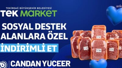 Tekirdağ Büyükşehir Belediyesi, halihazırda piyasanın yüzde 20-25 altında satış yapan
