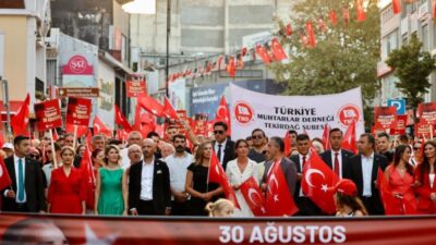 Tekirdağ’da 30 Ağustos, binlerce vatandaşın katıldığı “Zafer Korteji” ve konserlerle