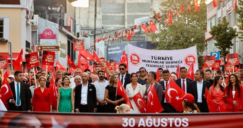 Tekirdağ’da 30 Ağustos, binlerce vatandaşın katıldığı “Zafer Korteji” ve konserlerle