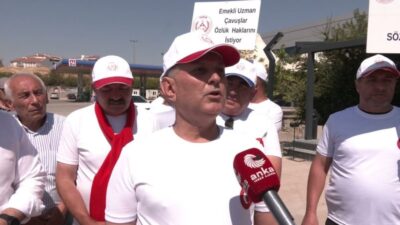 TEMUD bünyesinde bir araya gelen emekli uzman çavuşlar, özlük haklarının