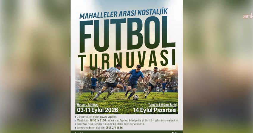 Tepebaşı’nda mahalle kültürü sahaya taşınıyor: “Mahalleler Arası Nostaljik Futbol Turnuvası” başlıyor Tepebaşı Belediyesi, mahalle kültürünü yaşatmak ve sporun birleştirici gücünü sahaya