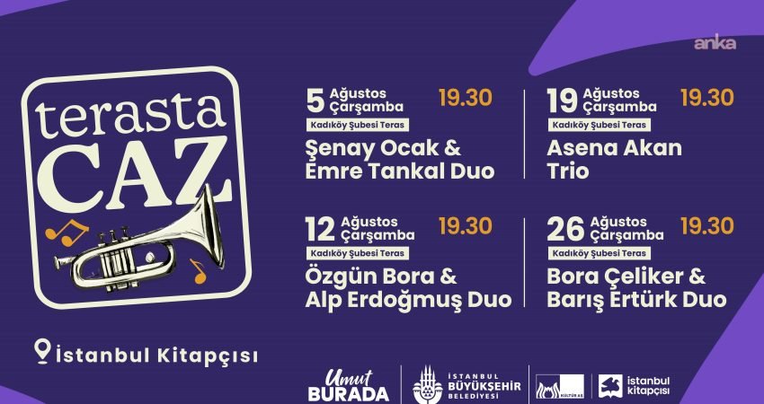 İstanbul Kitapçısı Kadıköy şubesi, ağustos ayında cazın farklı yorumlarıyla müzikseverleri