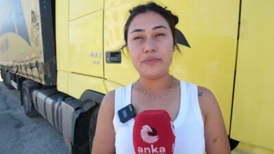 Denizlili 29 yaşındaki Keziban Say, çocukluk hayalini mesleğe dönüştürerek tır
