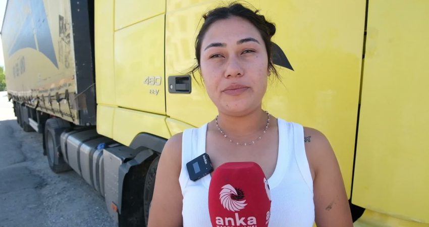 Denizlili 29 yaşındaki Keziban Say, çocukluk hayalini mesleğe dönüştürerek tır