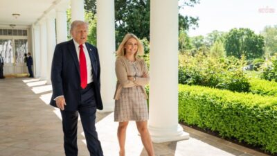 ABD Başkanı Donald Trump, Beyaz Saray Sözcüsü Karoline Leavitt’in ailesine
