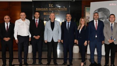 Kamu-İş Konfederasyonu Genel Başkanı Orhan Yıldırım ve konfederasyona bağlı Tüm