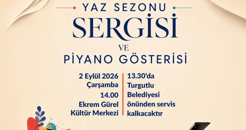 Turgutlu Belediyesi tarafından yaz döneminde Atatürk Kültür Merkezi’nde düzenlenen resim,
