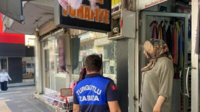 Turgutlu Zabıtası ve İlçe Emniyet Müdürlüğü ekipleri, ilçe merkezinde yaya