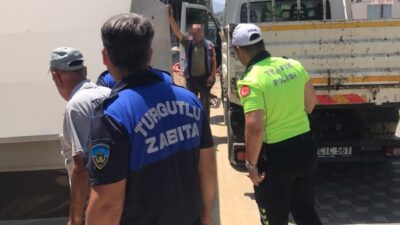 Turgutlu Belediyesi Zabıta Müdürlüğü ekipleri, İlçe Emniyet Müdürlüğü Trafik Denetleme