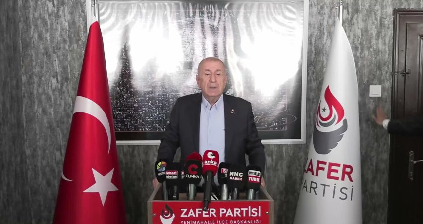 Zafer Partisi Genel Başkanı Ümit Özdağ, Güvenpark’ta oturma eylemi yapan