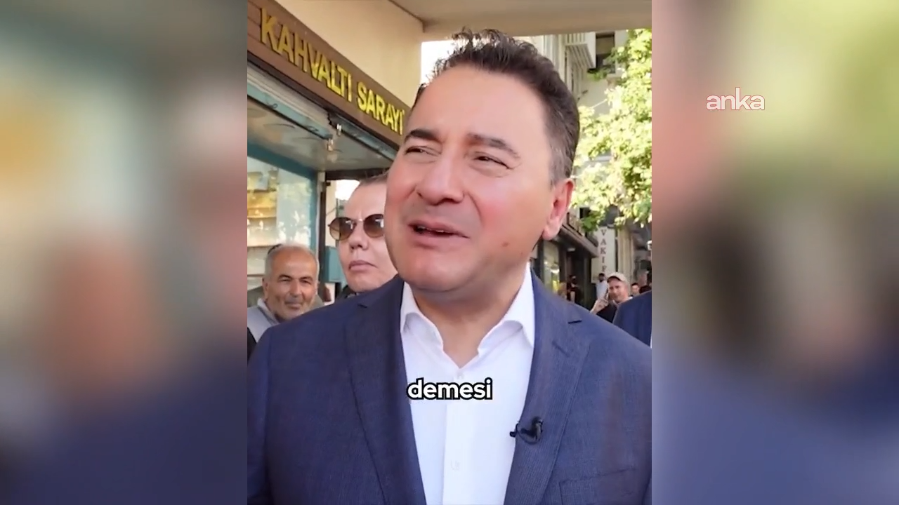 DEVA Partisi Genel Başkanı Ali Babacan'a dert yanan bir vatandaş,