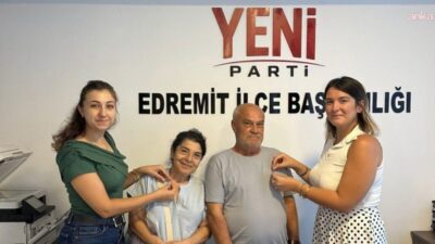 YENİ Parti Edremit İlçe Başkanı Emin Yalçıntaş, bir hafta içerisinde 3