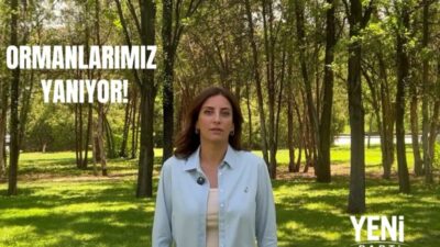 YENİ Parti İstanbul Milletvekili Evrim Rızvanoğlu, orman yangınları devam ederken