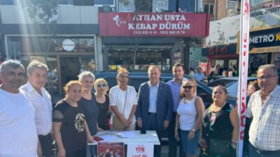 YENİ Parti İstanbul Milletvekili Gökan Zeybek, 4. Levent'te partisinin üyelik