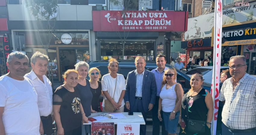 YENİ Parti İstanbul Milletvekili Gökan Zeybek, 4. Levent'te partisinin üyelik