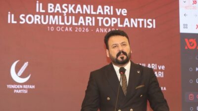 Yeniden Refah Partisi Genel Başkan Yardımcısı Cengiz Erduran, Güvenpark’ta eylem