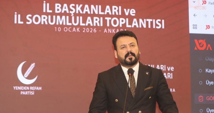 Yeniden Refah Partisi Genel Başkan Yardımcısı Cengiz Erduran, Güvenpark’ta eylem