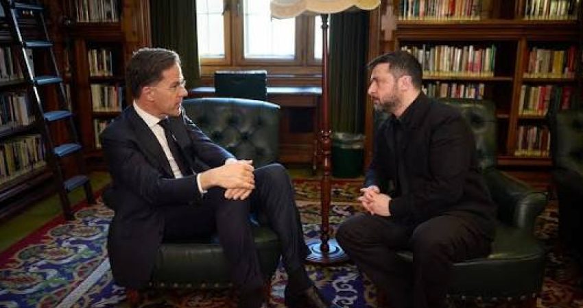 Ukrayna Devlet Başkanı Volodimir Zelenskiy, NATO Genel Sekreteri Mark Rutte
