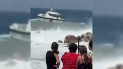 Zonguldak’ta olumsuz hava ve deniz koşulları nedeniyle denize girmenin yasaklandığı