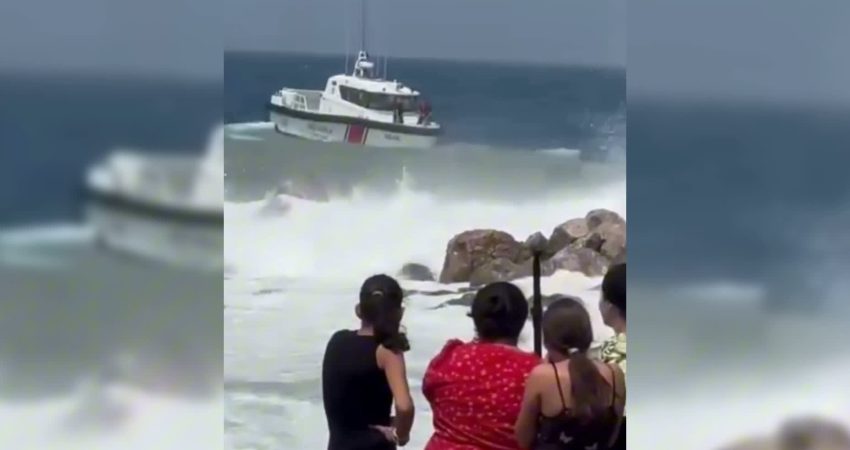 Zonguldak’ta olumsuz hava ve deniz koşulları nedeniyle denize girmenin yasaklandığı