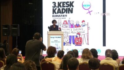 KESK'in, 4-6 Eylül tarihleri arasında gerçekleştirilecek 3. Kadın Kurultayı başladı. KESK Eş