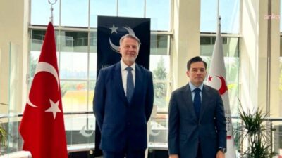 AB-Türkiye Delegasyonu Başkanı Büyükelçi Aivo Orav, Göç İdaresi Başkanı Muhammet