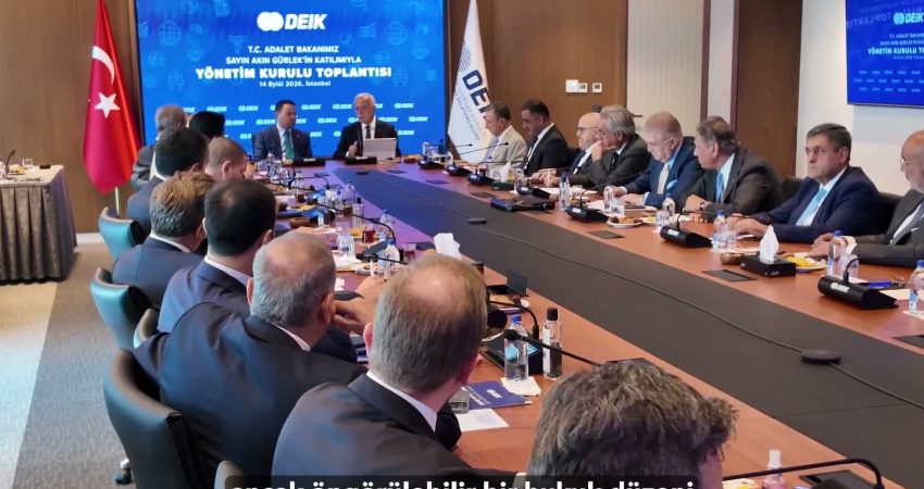 Adalet Bakanı Gürlek, iş dünyası temsilcileriyle bir araya geldi Adalet Bakanı Akın Gürlek, Dış Ekonomik İlişkiler Kurulu Yönetim Kurulu Toplantısı’nda hukuk