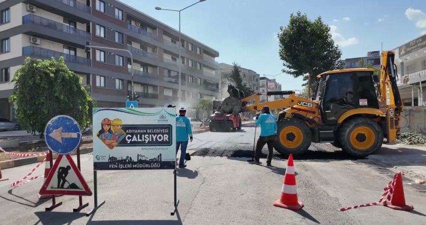 Adıyaman Belediyesi, altyapısı yenilenen 1. Çevre Yolu Haydar Efendi Caddesi’nde