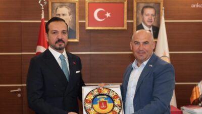 Ukrayna Gagauzları Birliği Başkanı Yuriy Dimchoglo ile bir araya gelen AK