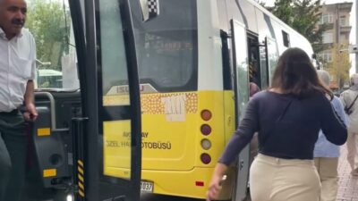 Aksaray’da halk otobüsü şoförleri, motorinin litre fiyatının 100 lirayı aşması