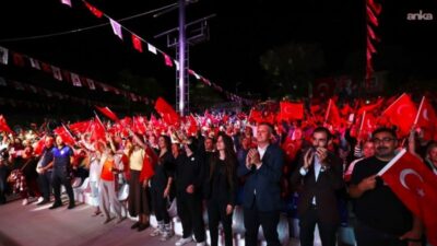 Alaçatı’nın düşman işgalinden kurtuluşunun yıl dönümünde konuşan Çeşme Belediye Başkanı