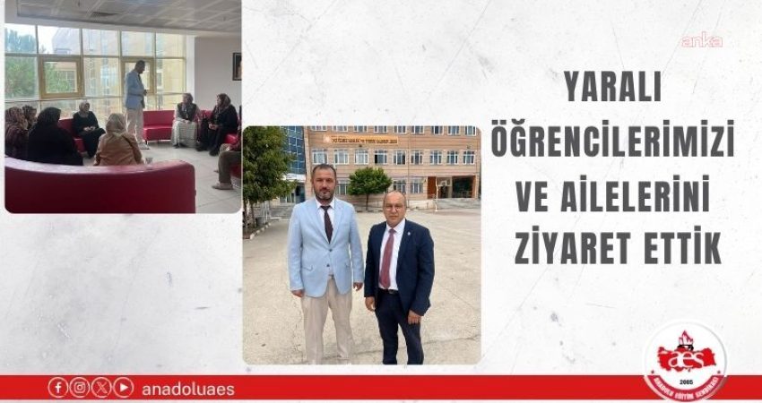 Anadolu Eğitim Sendikası Genel Başkan Yardımcısı Musa Çınartaş ve Manisa