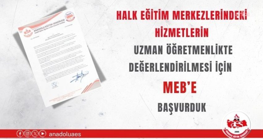 Anadolu Eğitim Sendikası, Halk Eğitim Merkezlerinde lisans mezunu olarak fiilen