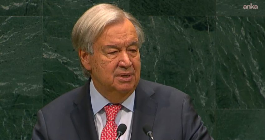 Birleşmiş Milletler (BM) Genel Sekreteri Antonio Guterres, BM 81'inci Genel