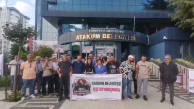 Atakum Belediyesi işçileri, 5 aydır ödenmeyen maaşları için üç gündür