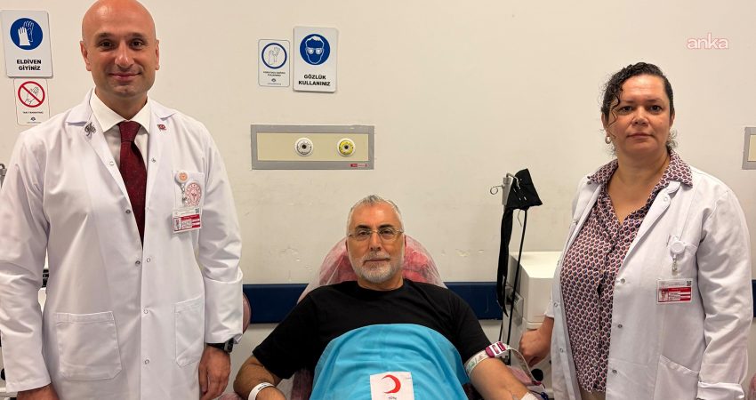 Çalışma ve Sosyal Güvenlik Bakanı Vedat Işıkhan, Kızılay Kan Bağışı
