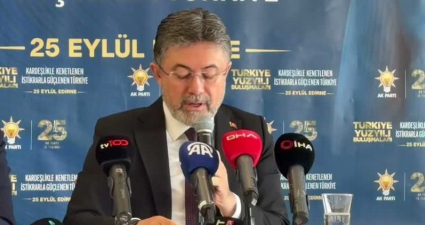 Tarım ve Orman Bakanı İbrahim Yumaklı, Edirne programında, "İklim koşulları