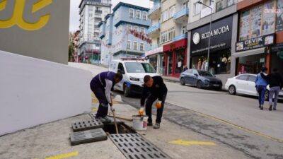 Bilecik Belediyesi, kent genelindeki mazgallarda temizlik, yenileme ve düzenleme çalışması