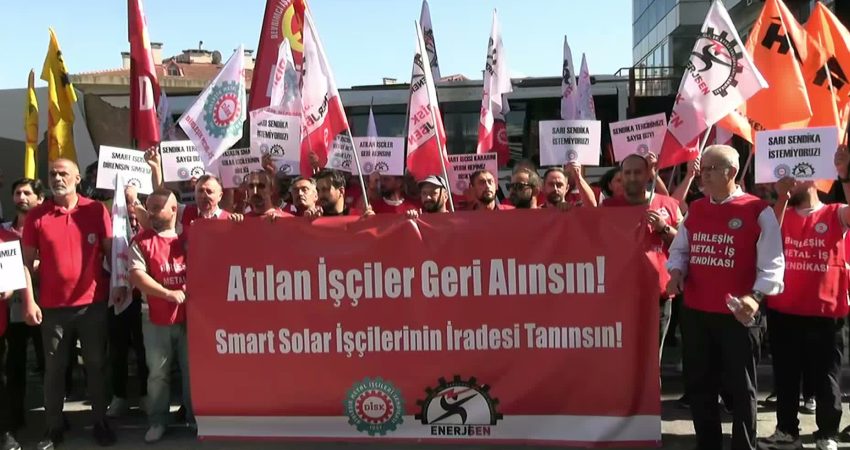 Birleşik Metal-İş ve DİSK/Enerji-Sen, Smart Solar Aliağa Fabrikası’nda 4’üncü gününe