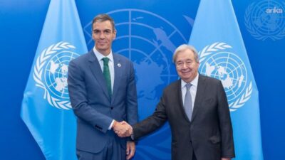 Birleşmiş Milletler (BM) Genel Sekreteri Antonio Guterres ile İspanya Başbakanı