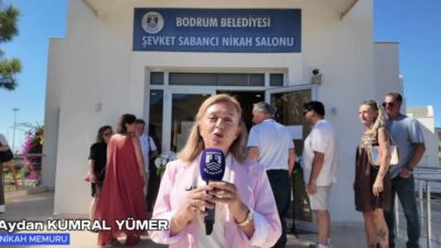 Geçen nisan ayında hizmete giren Bodrum Belediyesi Turgutreis Evlendirme Memurluğu,