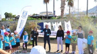 Bodrum Belediyesi ile TÜRÇEV Muğla Şubesi iş birliğiyle, "Marine Litter